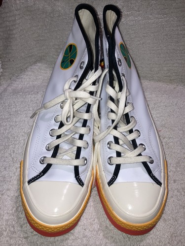 CONVERSE CHUCK TAYLOR ALL STAR LEATHER RAYGUNS WHITE 171167C MEN'S 8 WOMEN’S 10 - Picture 2 of 11