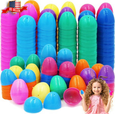 Fillable Easter Eggs with Hinge Bulk Colorful Bright Plastic Easter Eggs, Perfec
