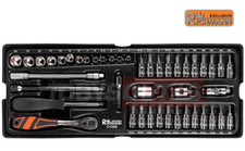 Module insert servante cliquet et douilles 1/4" 6pans 4 à 14mm RICHMANN C1206