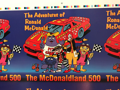 McDONALD'S: McDONALDLAND 500 Cards (1996) UNCUT SHEET of PUZZLE