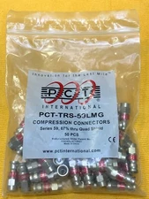 PCT-TRS-59LMG Compression connectors, Series 59, 67% thru Quad shield