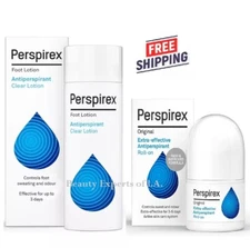 DUO Perspirex Antiperspirant Hand and Foot Lotion 100ml & Original Roll on 20ml