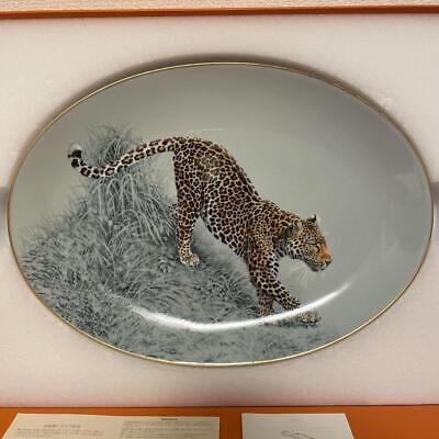 Hermes Oval Plate Carnets d'Equateur Dinner Tableware Jaguar Hermes Oval Plate Carnets d'Equateur Dinner Tableware Jaguar