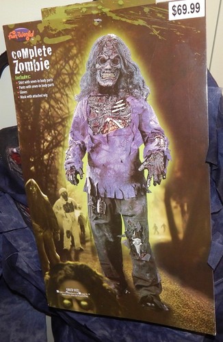 Halloween Costume Complete Zombie Med Kid Size 8 to 10 years Fun World 120C - Picture 2 of 5
