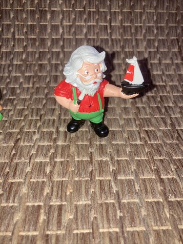 Lot 6 Vintage 1981 Wallace Berrie Rubber PVC Figures Santa, Mrs. Clause, Snowman - Picture 5 of 15