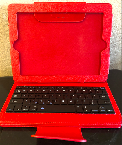 Bluetooth Keyboard and Case for Standard iPad - NEW w/Screen Protector & Stylist - Picture 2 of 6