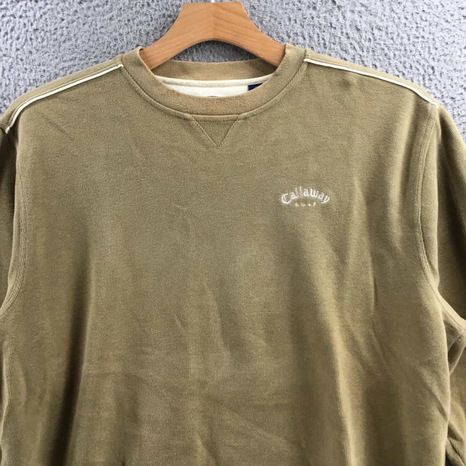 Callaway 卫衣男式 XL 绿色 Dolman 长袖圆领休闲套衫 — 第 2/4 张图片