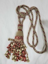 Designer Drapery Tassel Tieback ~ Sage & Rose ~ Extra Large