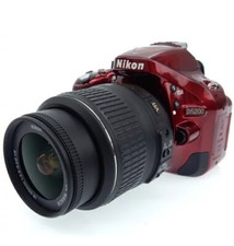 Nikon D D5200 24.1MP Digital SLR Camera - Red Body W. 18-55 Standard Lens Kit