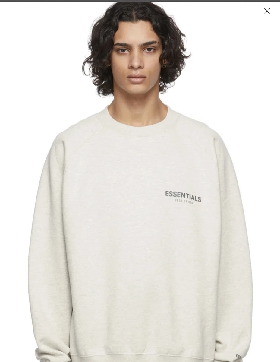 SSense Essentials Fear OF God off-white crewneck sweatshirt XL BRAND NEW W/ TAGS