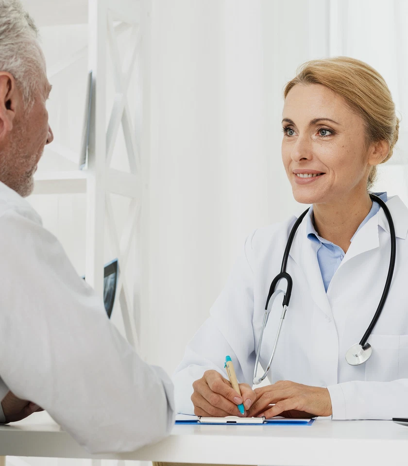 HeedFit Premium Unisex Lab Coat 37" White Poly Cotton Doctor Medical Coat - Image 4 of 4