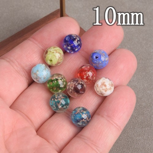 10 cuentas redondas de vidrio luminoso para lámpara de 6/8/10/12 mm para hacer joyas hágalo usted mismo - Imagen 7 de 27