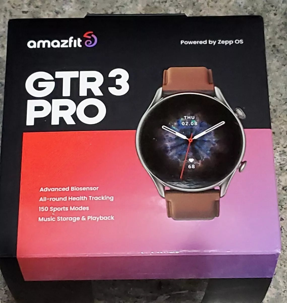 iPhone / Android Smartwatch Amazfit GTR Pro 3 Brown Leather - Wearables