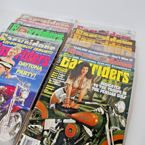 VTG Easyriders Magazine Lot of 10 1991 Missing Jan & Feb 4 of Them Are Sealed - Picture 2 of 12
