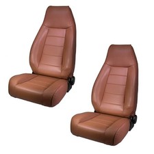 Rugged Ridge 13402.37 Set Of 2 Spice High Back Front Seats For 76-95 Wranglercj Rugged Ridge 13402.37 Set Of 2 Spice High Back Front Seats For 76-95 Wranglercj