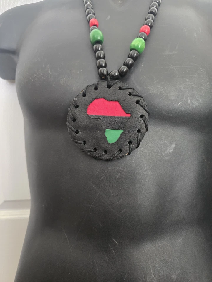 Cuero medallón africano Foto 2 de 3