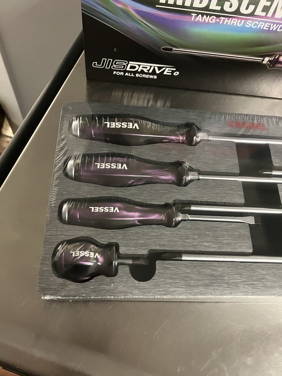 Vessel Iridescent Purple Screw Driver Set VES4308EVAMU Cornwell