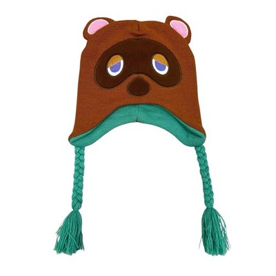 Animal Crossing Nintendo Tom Nook Tassel Beanie Unisex Acrylic One Size Cartoon