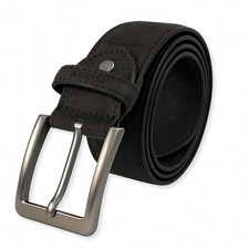 Mens Black Cork Belt Vegan Leather 38mm | 3rd & 5th Anniversary Gift for Him