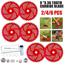 9"x36 Teeth Carbide Tipped Blade Kit for Brush Cutter Weed Eater Trimmer