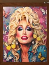 Inspired by Dolly Parton Diamond Art  Craft Kit Size 11.8x15.7&rdquo; Supplies include