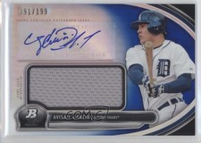 2013 Bowman Platinum Jumbo Relic Blue Refractor 91/199 Avisail Garcia Auto 0w3