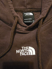 The North Face Women's Brown Pullover Fleece Hoodie Logo Graphic Print XS