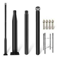 Street Light Pole 10ft Tall - Outdoor Solar Split Street Lamp Post Light Pole...