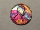 1949-P  @   Super" multi/colored old  Lincoln Wheat Penny. 344