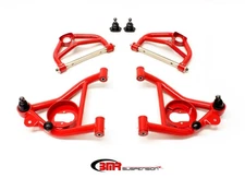 BMR Suspension AA030R Control Arms Tubular Front Steel Red Buick Chevy Kit