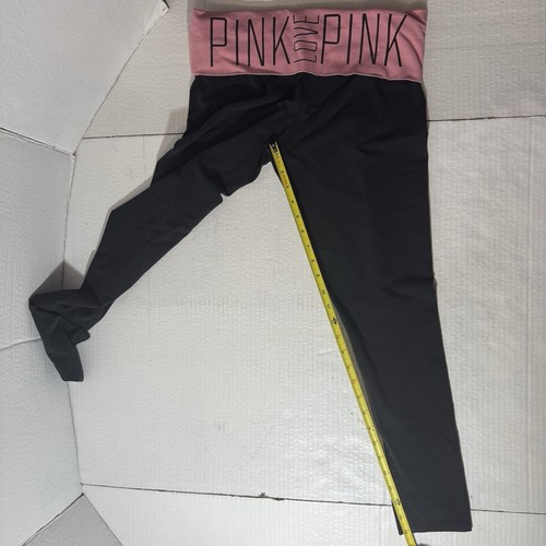 Victoria's Secret PINK Y2K Fold over Yoga Leggings M Early 2000’s Pink 90’s - Picture 5 of 18