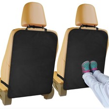 Car Back Seat Kick Mats Protectors Waterproof Dirt Mud Scratch Proof 2 Pack
