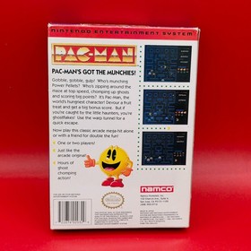 Pac-Man (Nintendo, NES 1993) Complete in Box CIB NAMCO Version RARE!