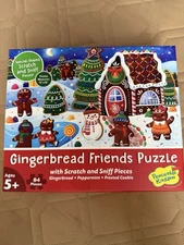 Gingerbread Friends Puzzle 84 Pieces Scratch and Sniff Ages 5+ Peaceable Kingdom
