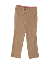 DOCKERS Womens High Waist Straight Chino Trousers US 14 XL W34 L31 Beige DD40