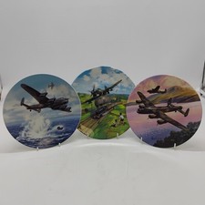 3 x Royal Worcester World War II RAF Fighter/Bomber Ceramic Collector Plates