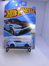Hot Wheels Ford Mustang GTD Blue. CUSTOM Wheel Swap