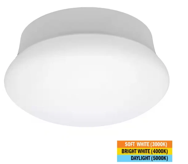 Commercial Electric Spin Light CCT LED Ceiling Light w/ Mounting Plate 7" - Image 2 of 4
