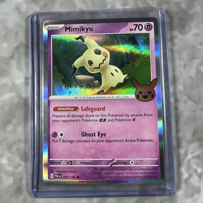 Pokemon TCG Halloween Trick or Trade Holo Trading Card & Loader Mimikyu