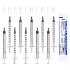 10 Stück 1ml Kunststoffspritzen ohne Nadel für präzises Messung, Nachfüllen &...
