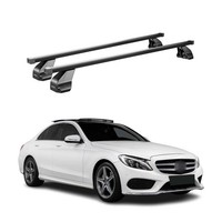 Menabo DachträGer FüR Mercedes C Klasse W205 Limo 2014-2021 75Kg Stahl Schwarz