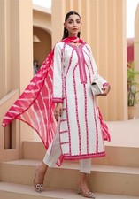 Maria B 3 Piece Original Embroidered Lawn Suit Size Small New With Tags NWT