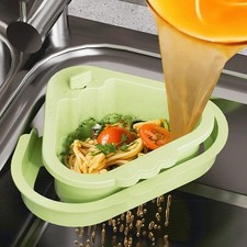 Food Waste Collector Basket with Kitchen Sink Drain Strainer for Waste Control