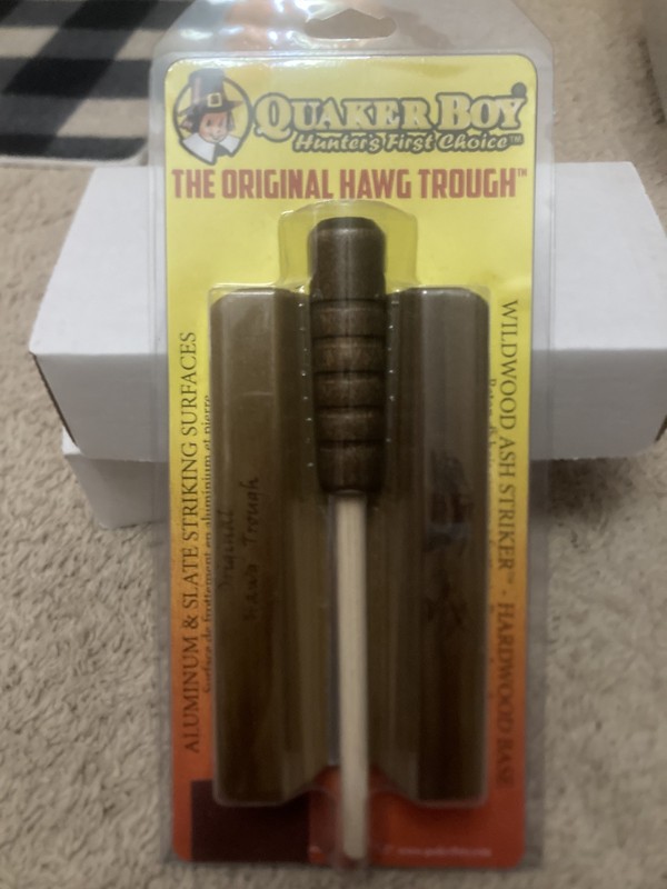 QUAKER BOY Original HAWG TROUGH Heirloom DicK Kirby Turkey Call + Hurricane Box