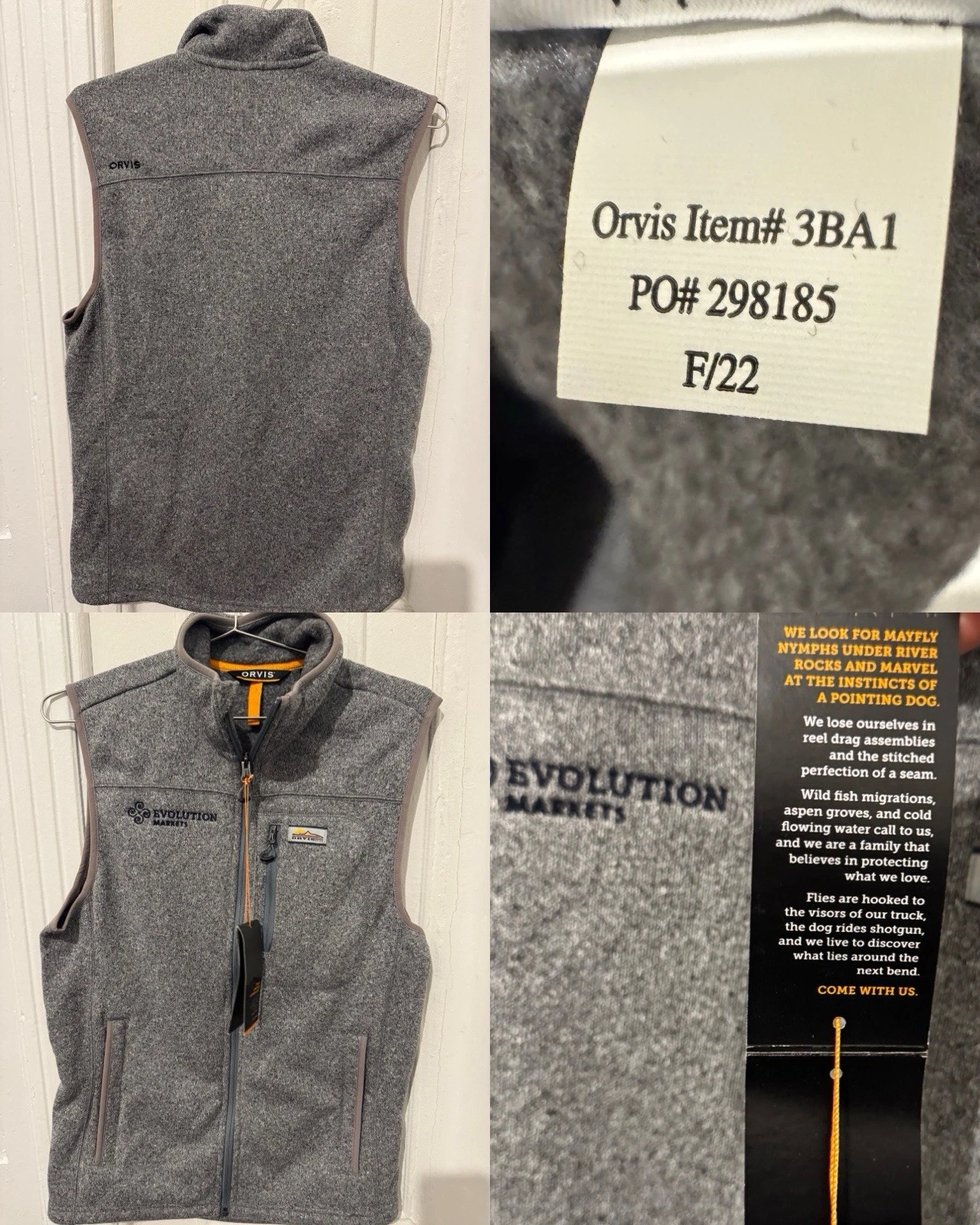 ORVIS PRO Insulated Vest Navy Men's Small NWT New!