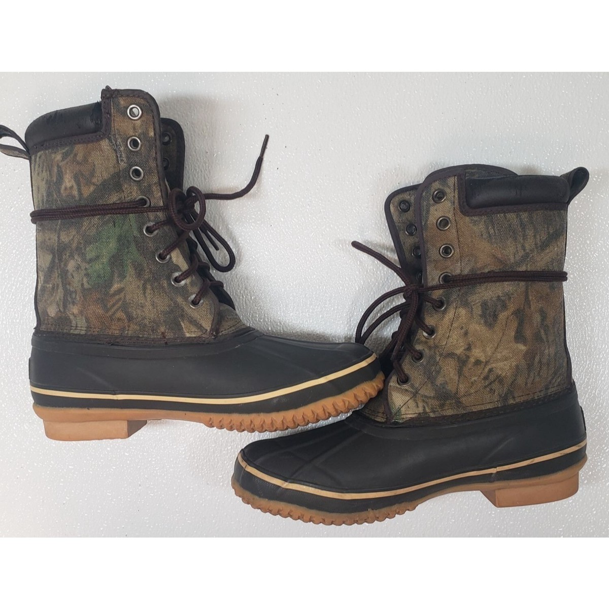 Timber Wolf hunting boots weatherproof Men\'s size 10 Timber Wolf Mens 8 Thermolite Camo Insulated Hunting Rain  main image 4