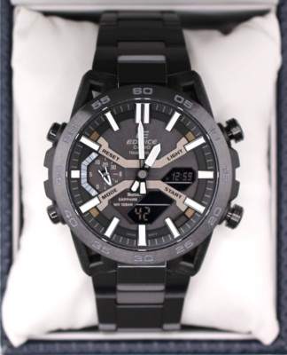 Casio Edifice Sospensione ECB-2000YDC-1BJF Bluetooth Tough Solar Schwarz Herr...