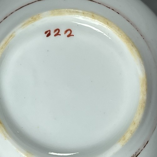 c1802 Early Minton Bone China Ring Handle Tea Cup in First Series Pattern 122 - Picture 11 of 24