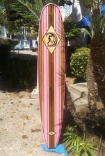 7FT Wood Surfboard PINK Surfer Girl! Wall Art Decor Surfing California Hawaii
