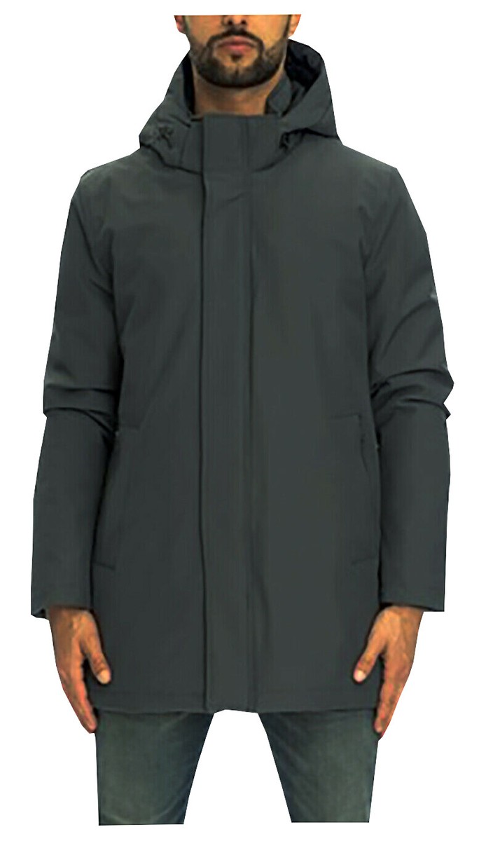 Norway Men's Jacket With Removable Hood Hidden Closure 05720 AKSEL